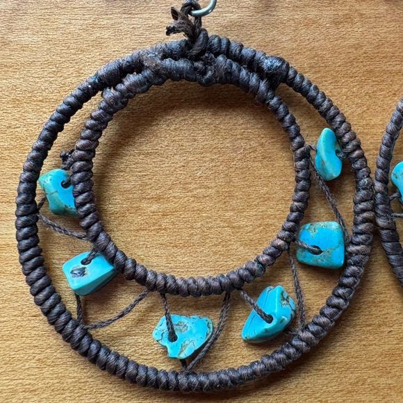 Sundance Dreamcatcher Turquoise Earrings - Picture 5 of 8